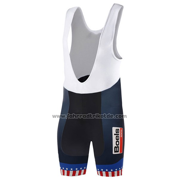 2017 Fahrradbekleidung Boels Dolmans Champion Stati Uniti Trikot Kurzarm und Tragerhose